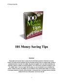 100 Money saving tips