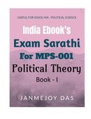 IGNOU Exam Sarathi For MPS-001: Political Theory (Book-I) For June 2022 & Dec 2022 Exam