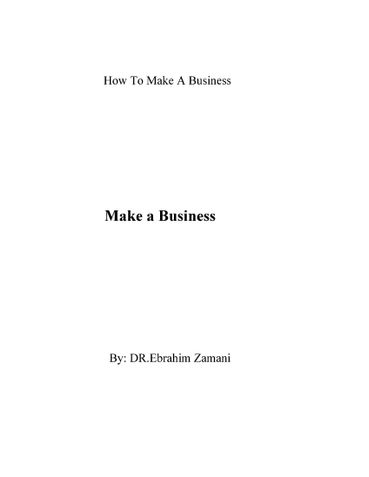 Make a Business