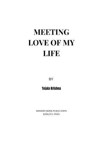 MEETING LOVE OF MY LIFE- NOVEL