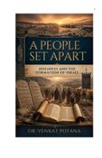 A People Set Apart: Holiness and the Formation of Israel