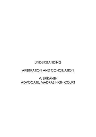 Understanding Arbitration and Conciliation
