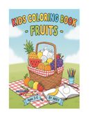 KIDS COLORING BOOK -FRUITS-