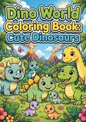 Cute Baby Dinosaur Coloring Book