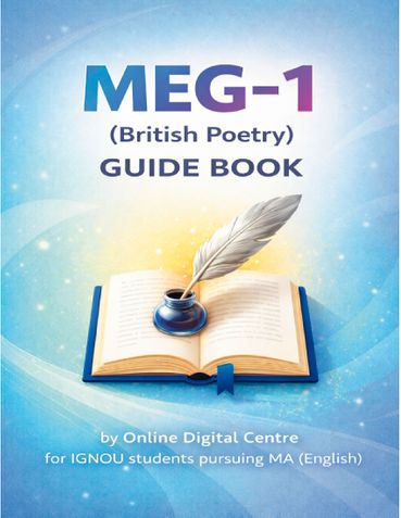 MEG 1 (BRITISH POETRY) EXAM GUIDE BOOK