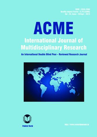 Acme International Journal [September - 2015]