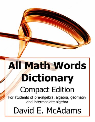 All Math Words Dictionary (Compact PB)