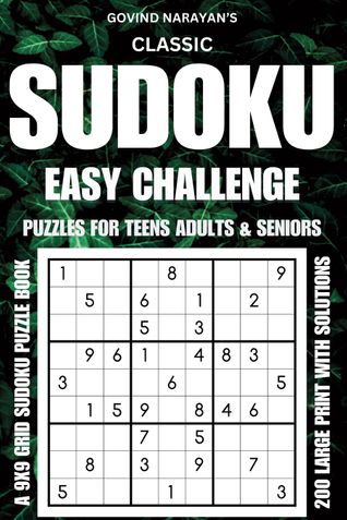 Classic Sudoku Challenge: Easy Puzzles for Teens, Adults, and Seniors - Large Print