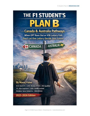 THE F1 STUDENT'S PLAN B