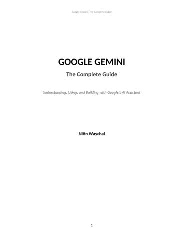 Google Gemini Complete Guide