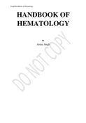 HANDBOOK OF HEMATOLOGY