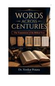 Words Across Centuries: The Transmission of the Biblical Text