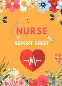 Nurse Report Sheet Notebook