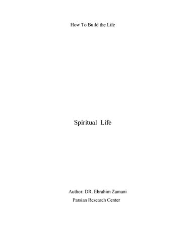 Spiritual  Life