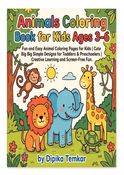 Animals Coloring book for Kids ages of 3 to 6