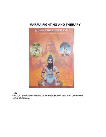 MARMA FIGHTING AND THERAPY