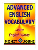 Advanced English Vocabulary