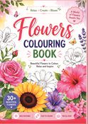 Flowers colouring book