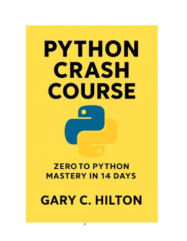 PYTHON CRASH COURSE