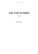 THE LAST SUNRISE
