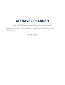 AI Travel Planner