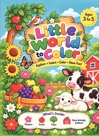 Little World to Color for Ages 3 to 5 Years
