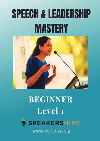 Speech and Leadership Mastery Beginner Level 1