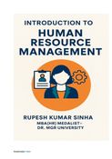 Introduction to Human Resource Management
