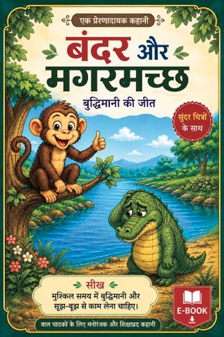 चालाक बंदर और मगरमच्छ : The Clever Monkey and the Crocodile
