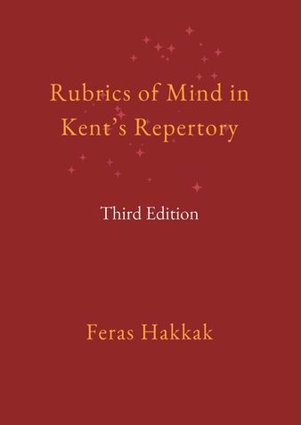Rubrics of Mind in Kent's Repertory (3rd edition)