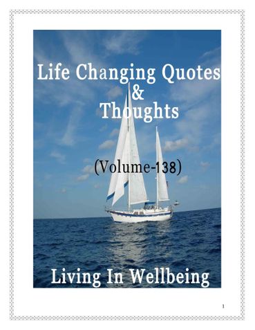 Life Changing Quotes & Thoughts (Volume 138)