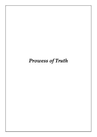 Prowess Of Truth