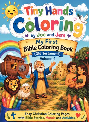 Tiny Hands Colouring: My First Bible Colouring Book(Old Testament) Volume-1