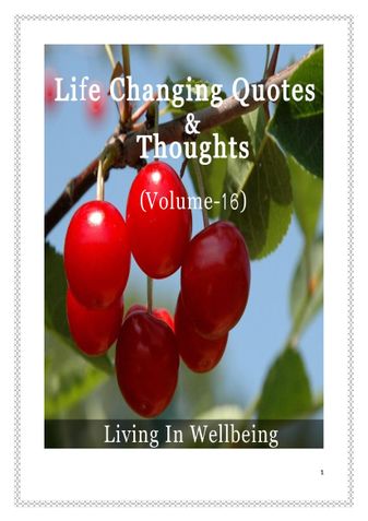 Life Changing Quotes & Thoughts (Volume 16)