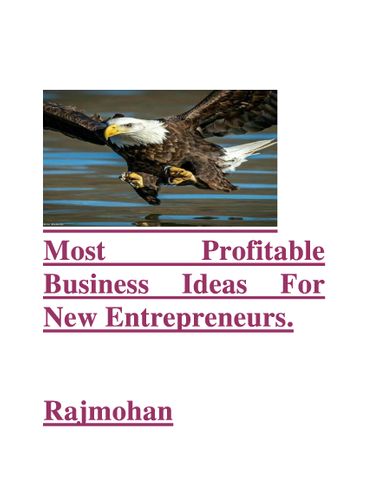 Most Profitable Business Ideas For New Entrepreneurs