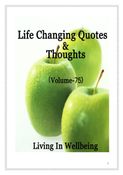 Life Changing Quotes & Thoughts (Volume 75)